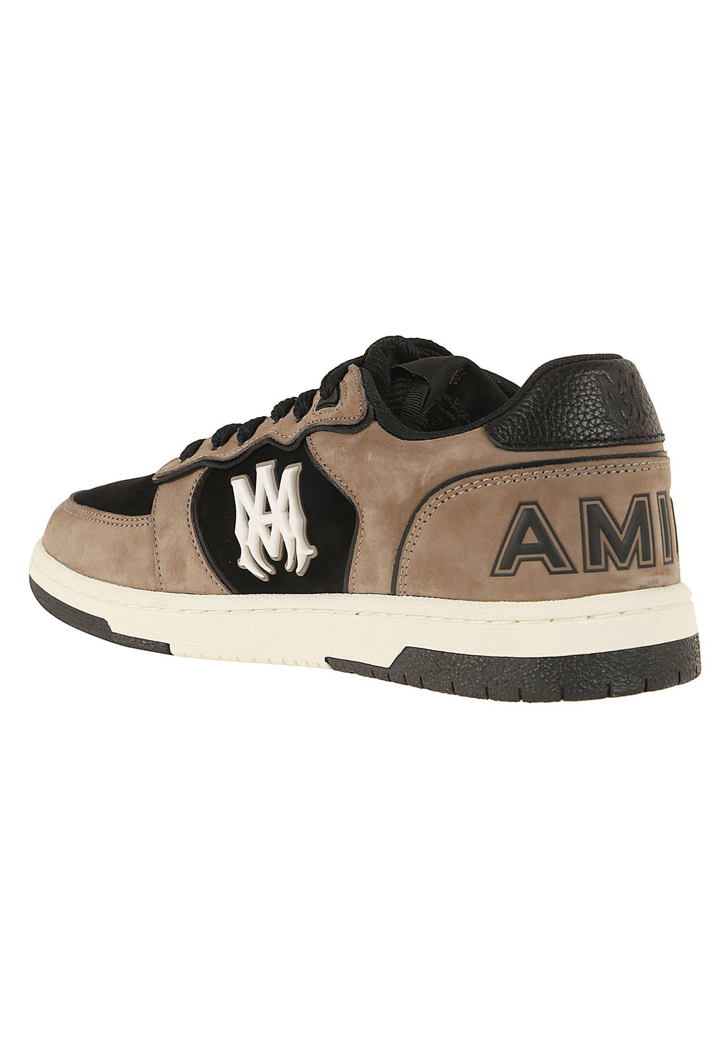 Brown Black Newport Suede Fabric Low-Top Sneakers