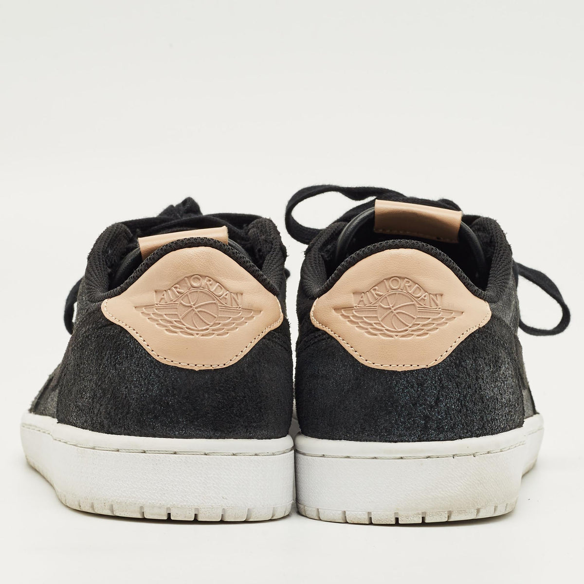 Air Jordans Black Suede Jordan 1 Retro Low Og Black Vachetta Sneakers
