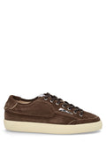 Black Low-Top Suede Leather Sneakers