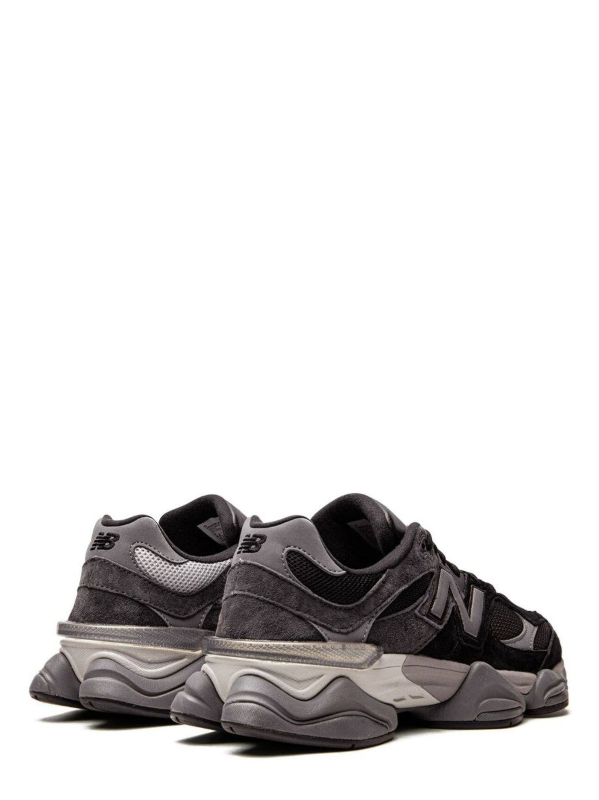 Black 9060 Suede Mesh Retro-Futuristic Sneakers