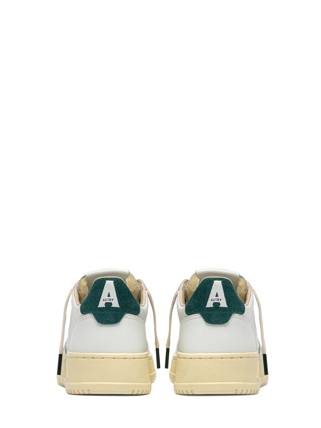 Low-Top Sneakers with Smooth Leather and Suede Accents