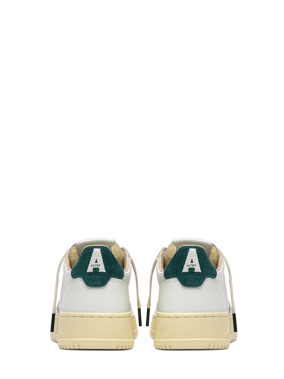 Low-Top Sneakers with Smooth Leather and Suede Accents