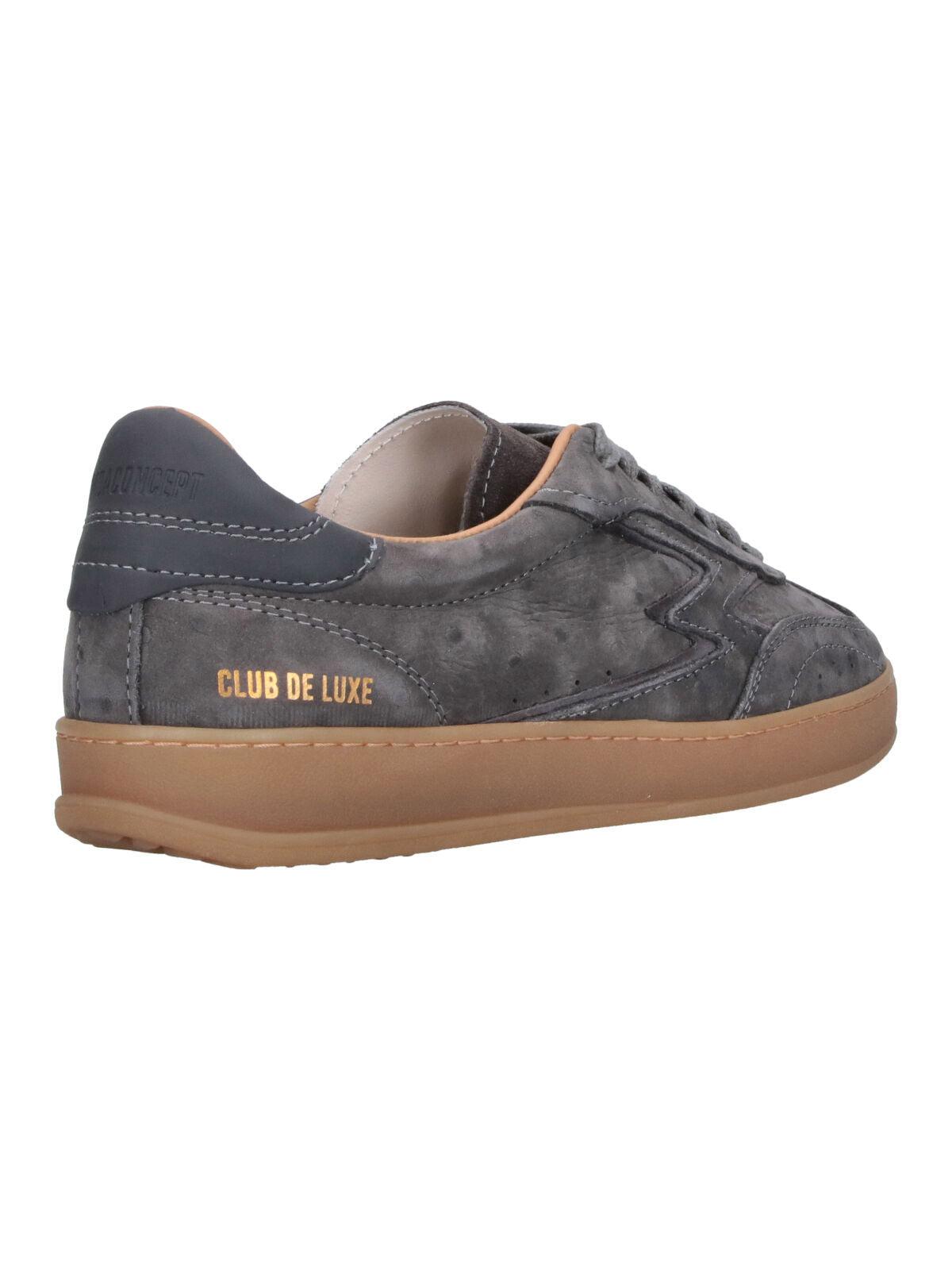 Grey Club Suede Leather Accent Sneakers