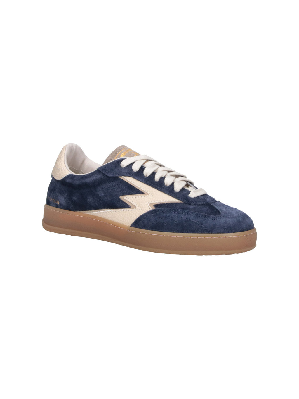 Blue Club Suede Leather Accent Sneakers