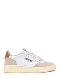 Low-Top Sneakers with Leather and Suede Accents