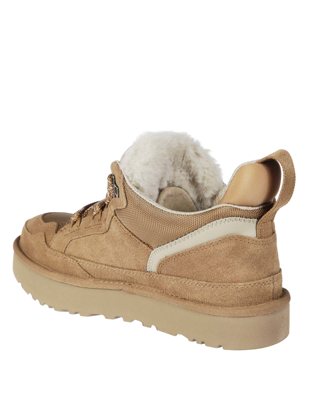 Lowmel Suede-Blend Padded Low-Top Sneakers