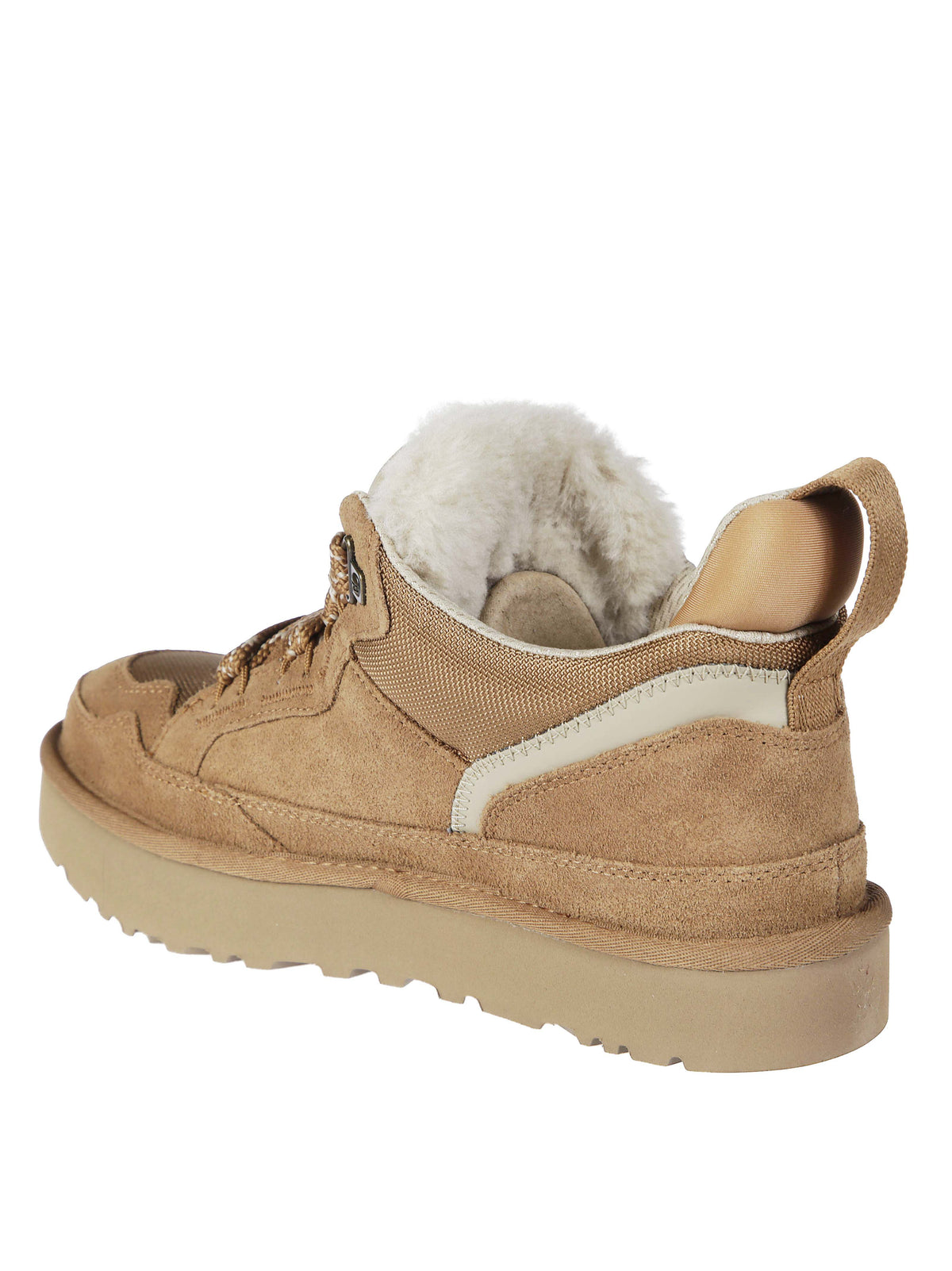 Lowmel Suede-Blend Padded Low-Top Sneakers