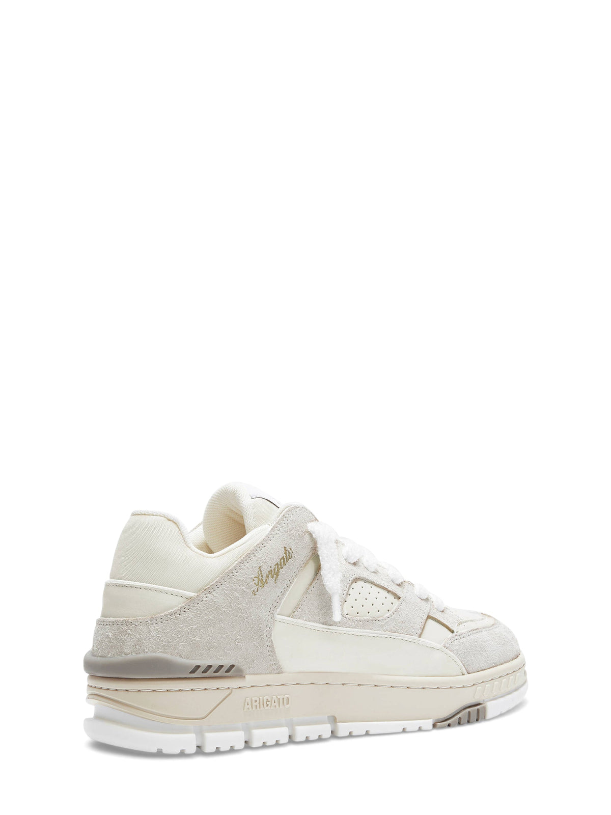 Low-top Fluffy Sneakers with Textured Panels and Layered Sole