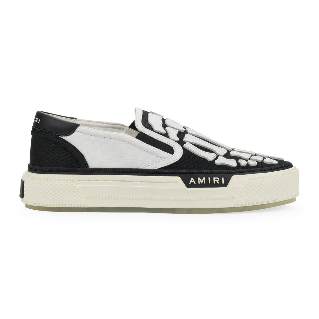 Amiri White/Black Skel Top Slip On Sneakers