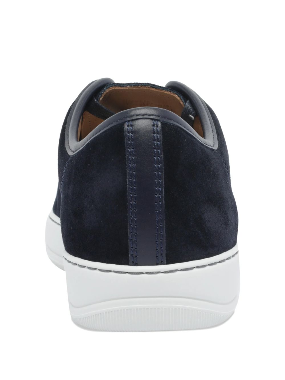 Low-Top Sneakers with Suede and Smooth Texture Contrast