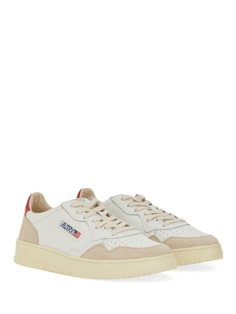 Medalist Low Leather Suede Panels Sneakers