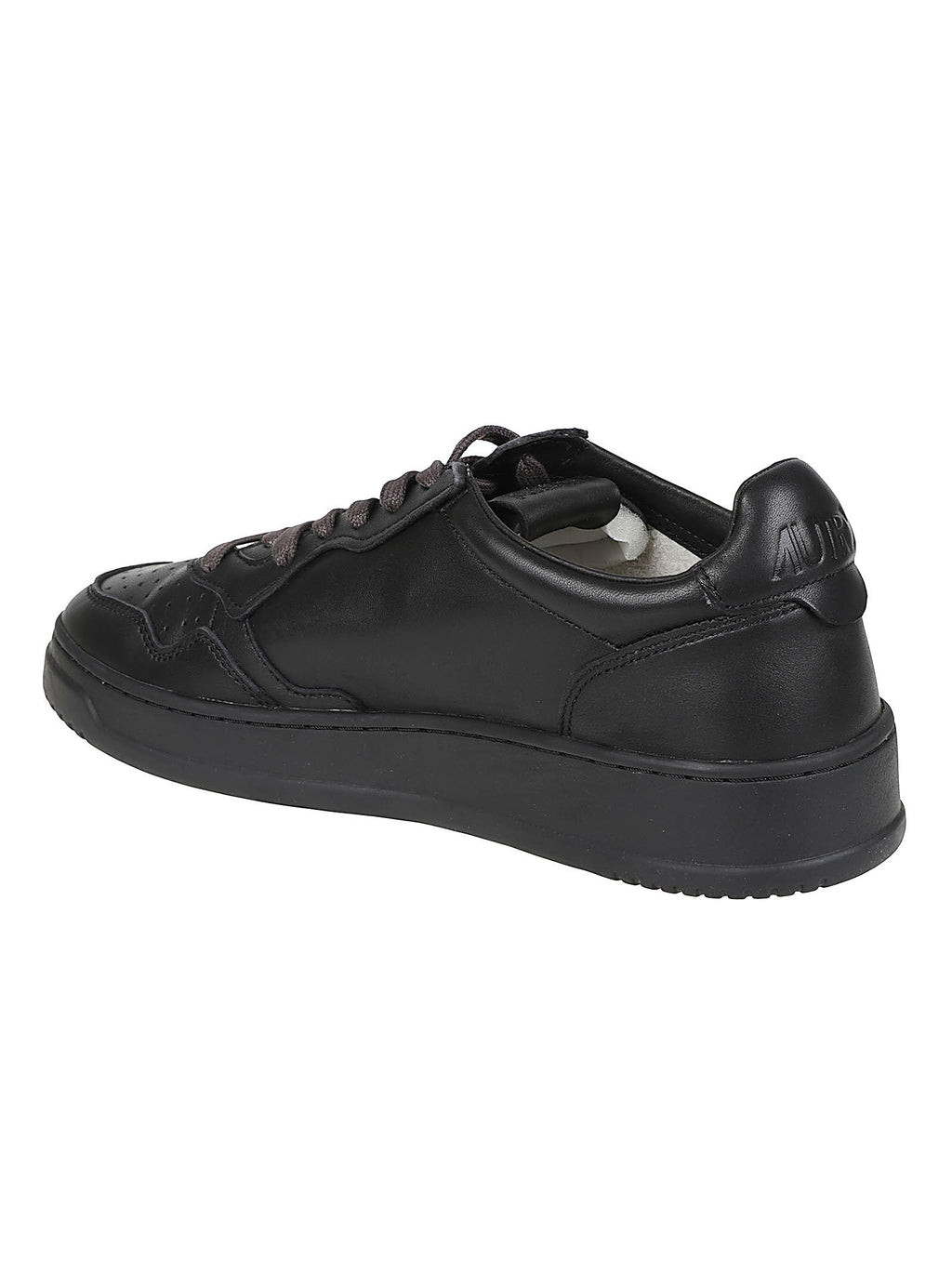 Black Medalist Low Goatskin Sneakers