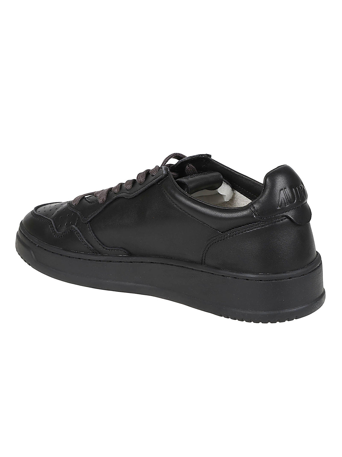 Black Medalist Low Goatskin Sneakers