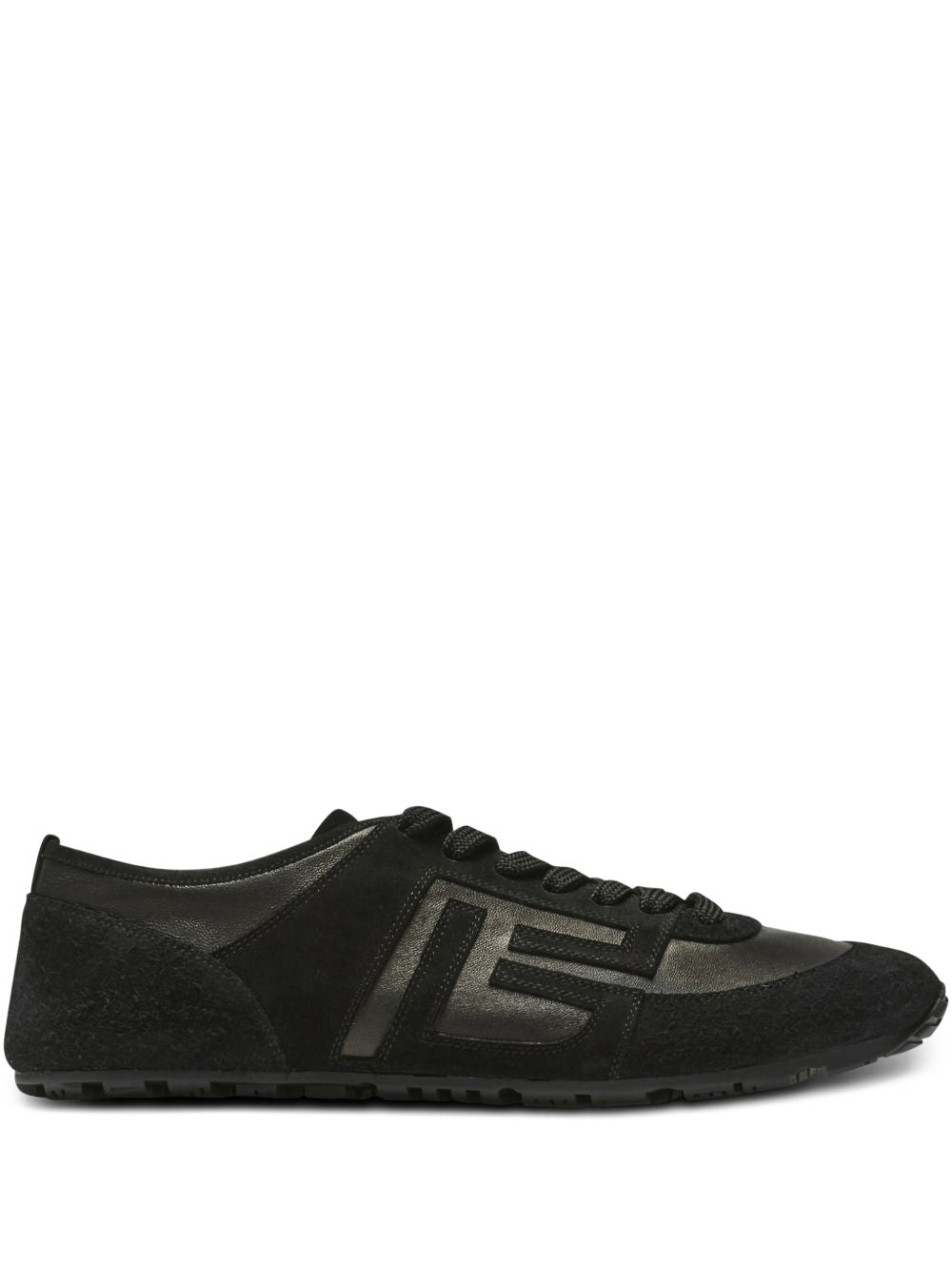 Low-Profile Lace-Up Rubber Sole Sneakers