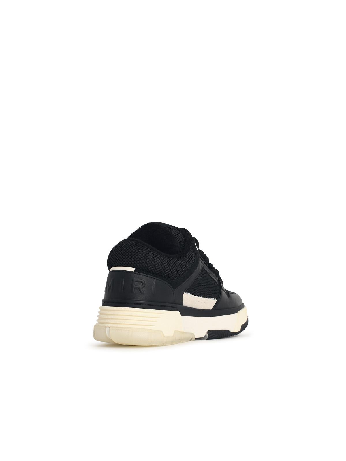 'Ma-1' Black Leather Sneakers