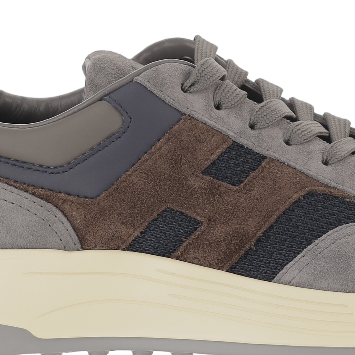 Layered Panel Design Hogan Sneakers With Memory Foam Insole