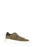 Brown Suede Low-Top Sneakers
