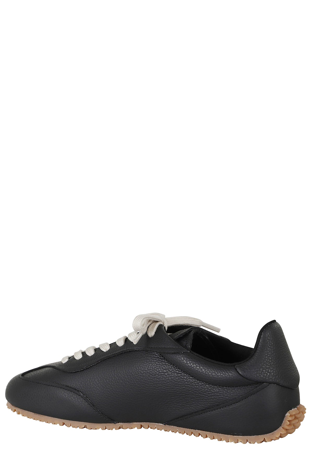 Daze Runner Black Low-Top Leather Sneakers