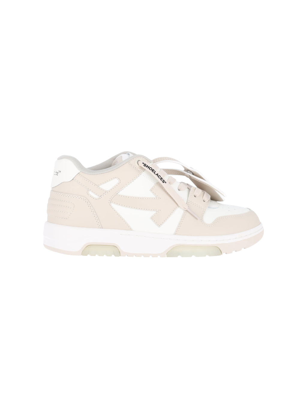 Beige Leather Out Of Office Sneakers