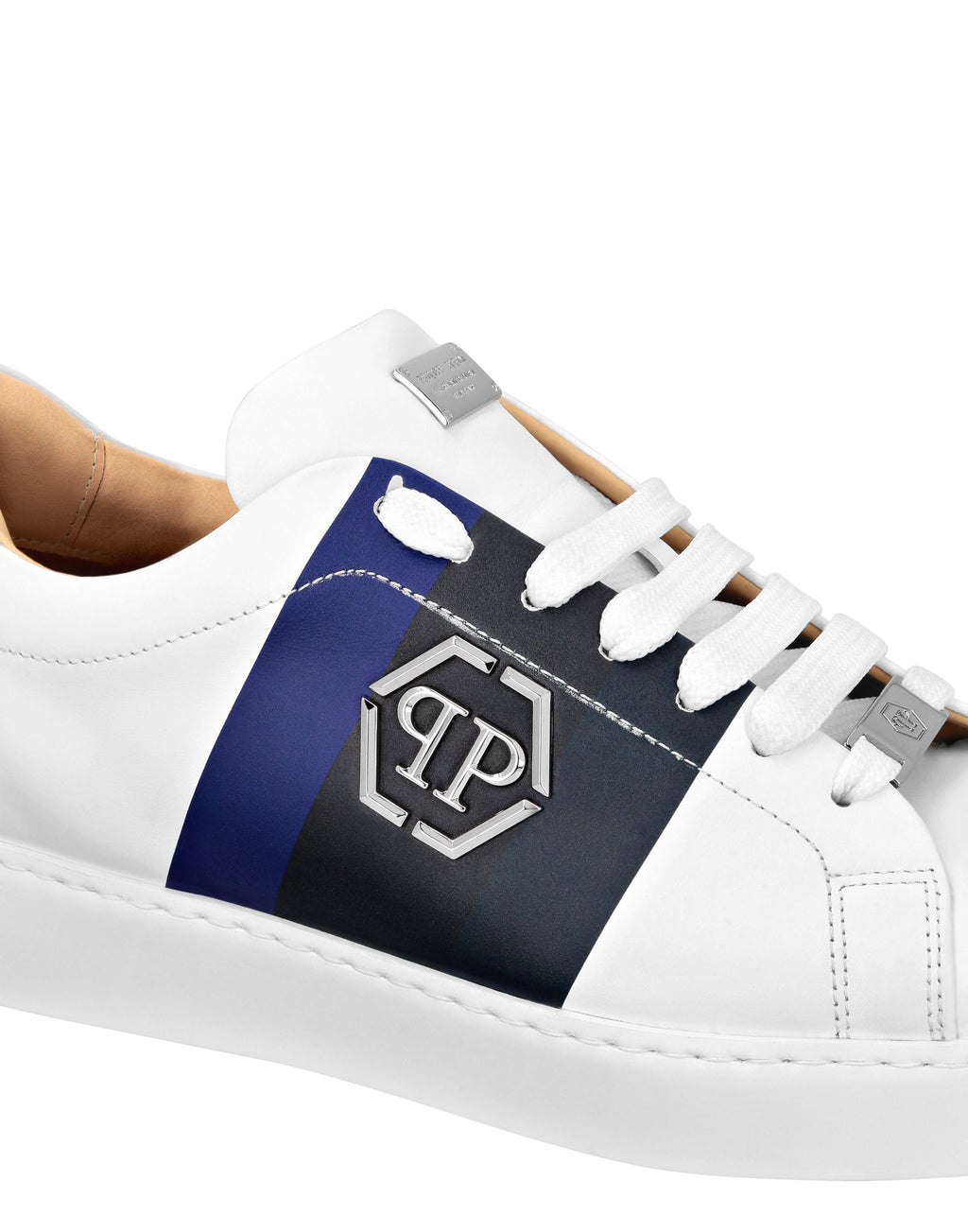 Leather Lo-Top Sneakers Hexagon