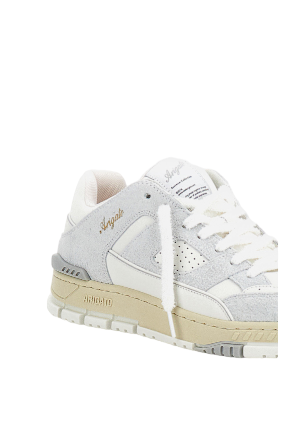 Grey Fabric Leather Suede Retro Sneakers