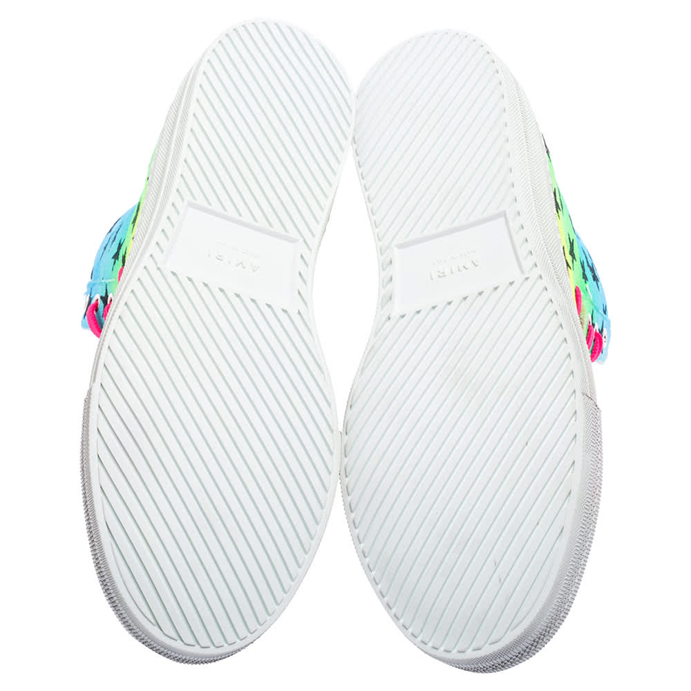 Amiri Multicolor Canvas High Top Sneakers