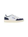Low-top Sneakers with Navy Suede Accents