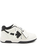 Calf Leather Low-Top Sneakers With Contrasting Arrow Motifs