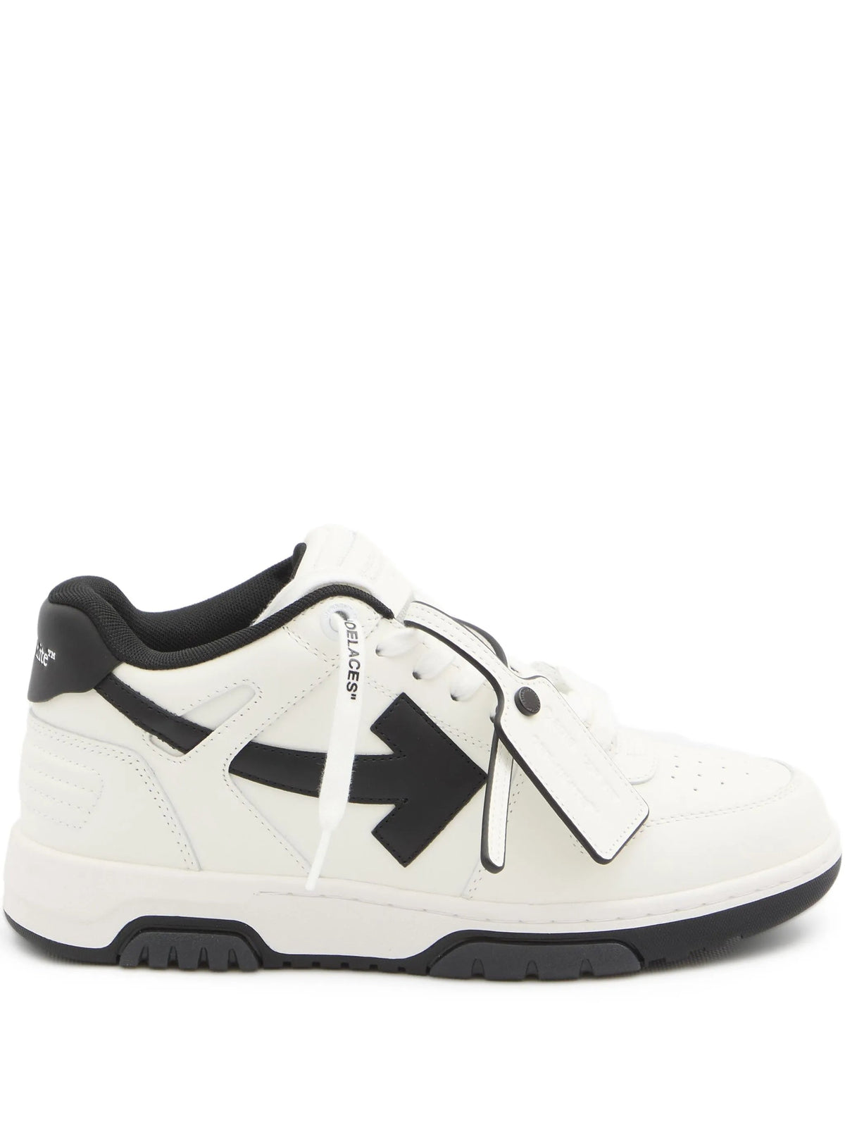 Calf Leather Low-Top Sneakers With Contrasting Arrow Motifs