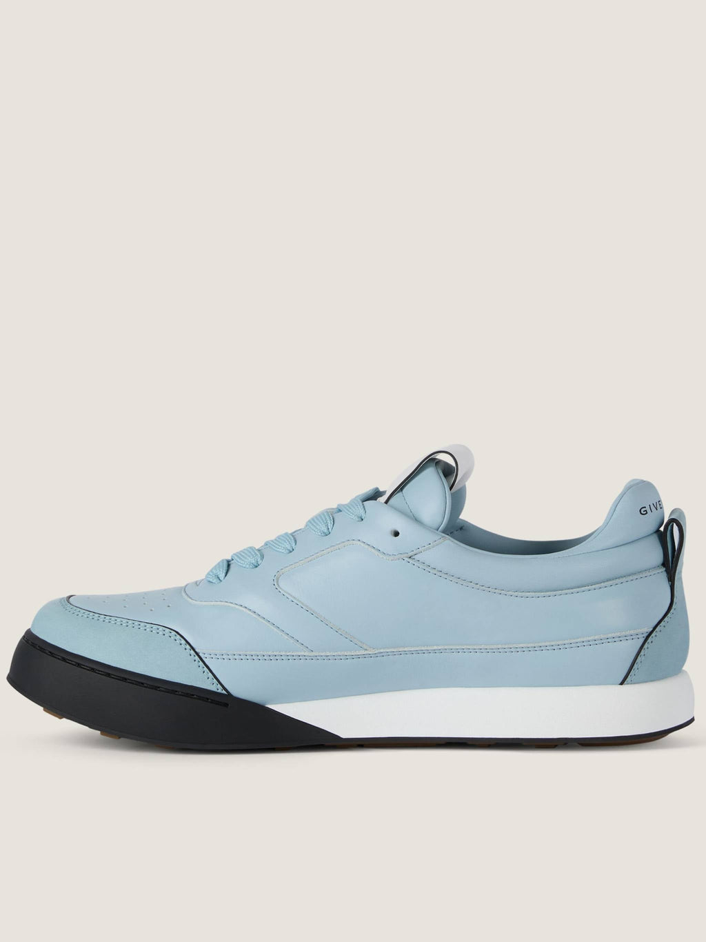 Low-Top Sneakers In Smooth Calf Leather With Contrasting Details