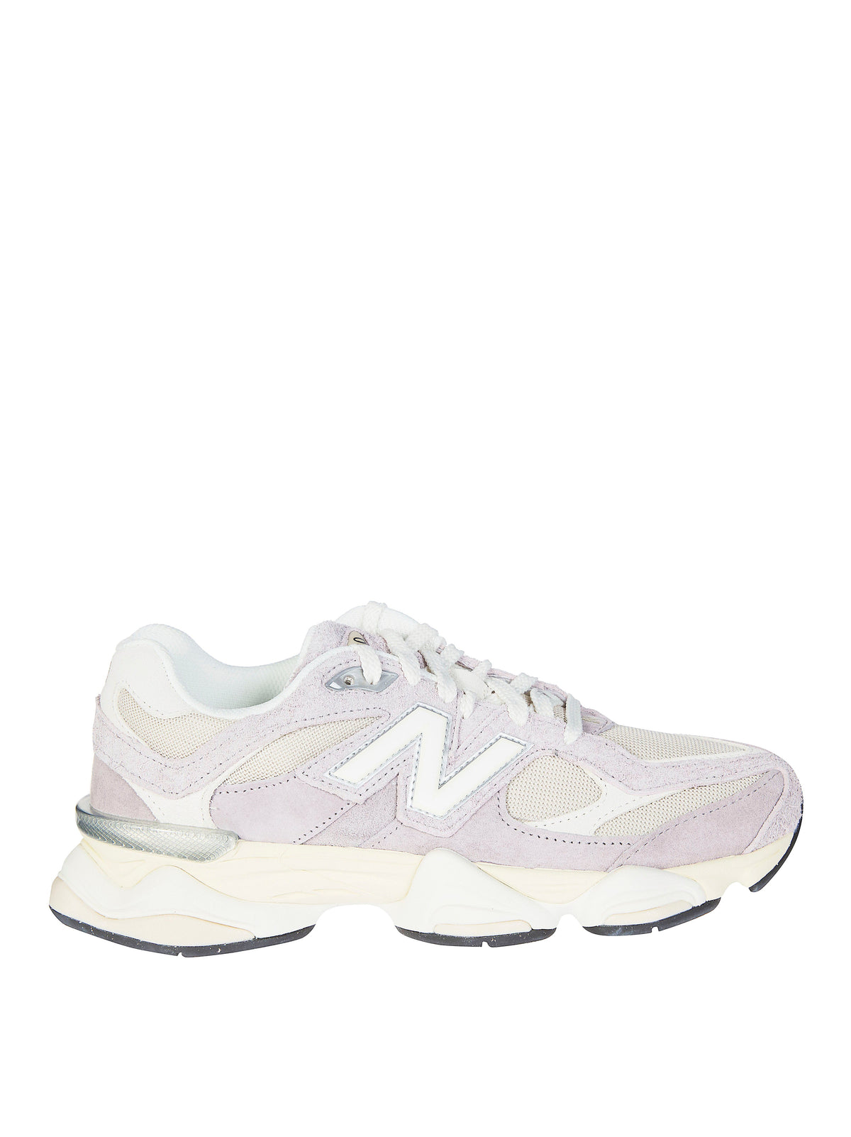 Grey Suede Segmented Tread Sneakers