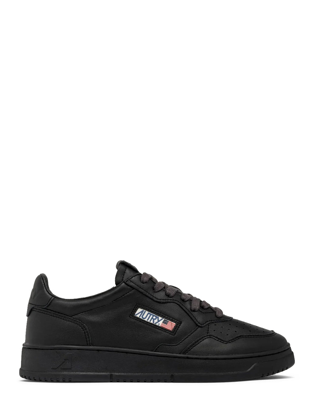 Low-Top Sneakers in Smooth Goat Leather with Minimalist Design