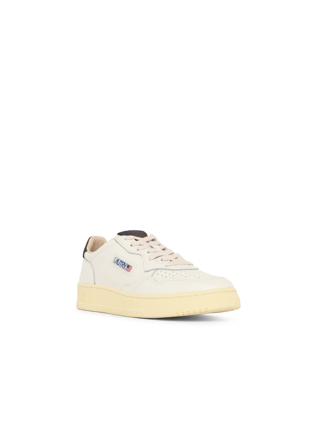'Medalist Low' White And Brown Leather Sneakers