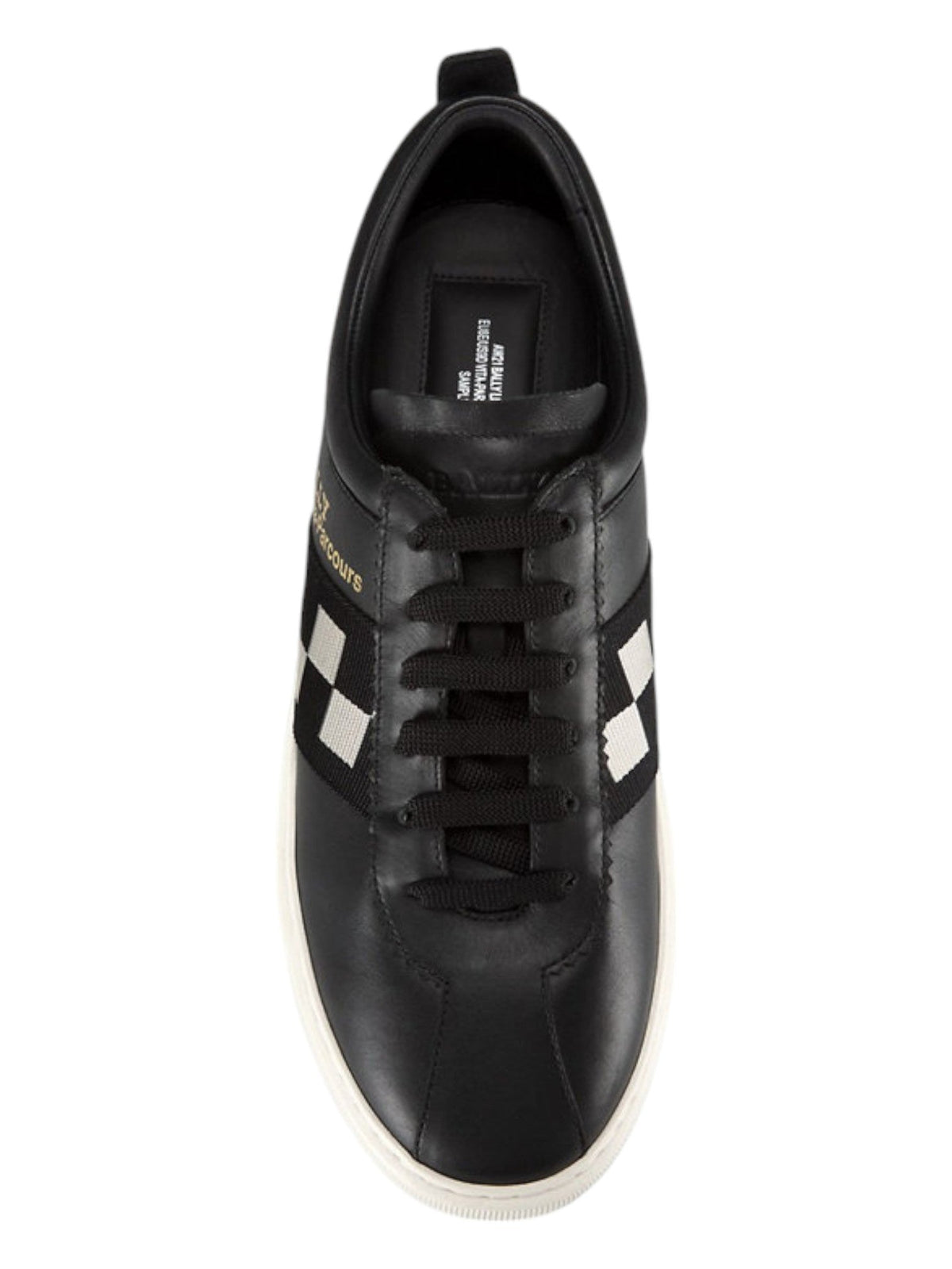Bally Vita Parcours 6239633 Men's Black Calf Plain Leather Sneakers