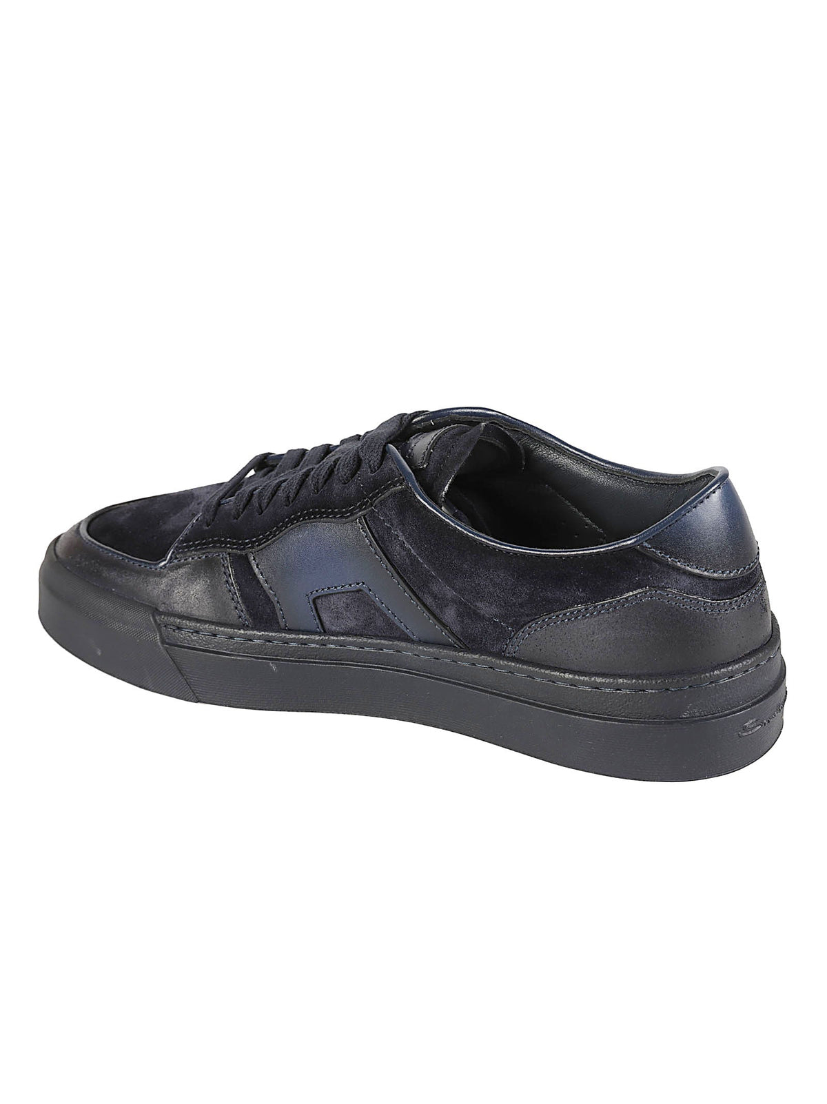 DBS Sport Black Low-Top Calfskin Sneakers