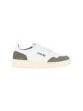 Low-Top Sneakers with Olive Green Suede Overlays