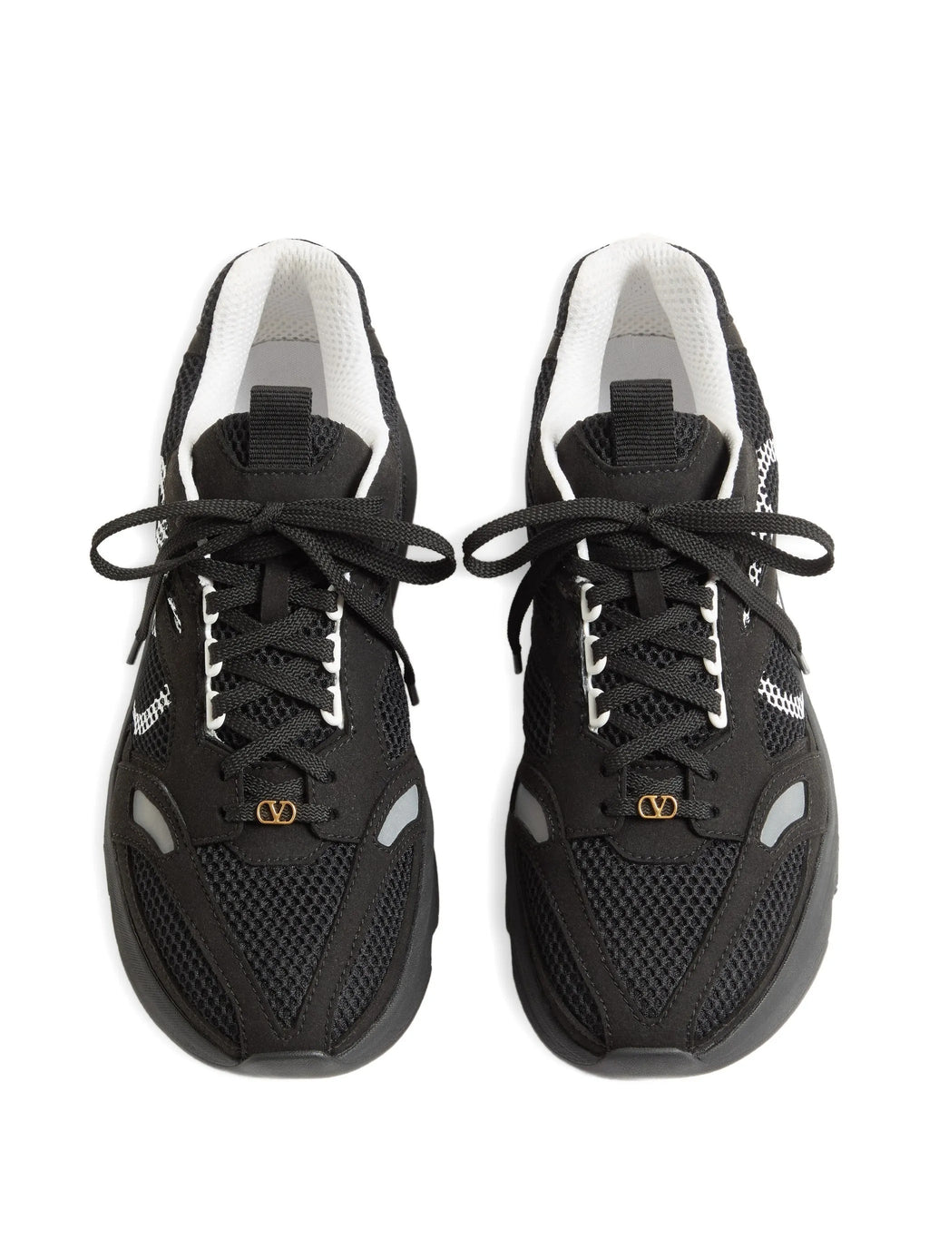 Black Demivee Mesh Sporty Sneakers