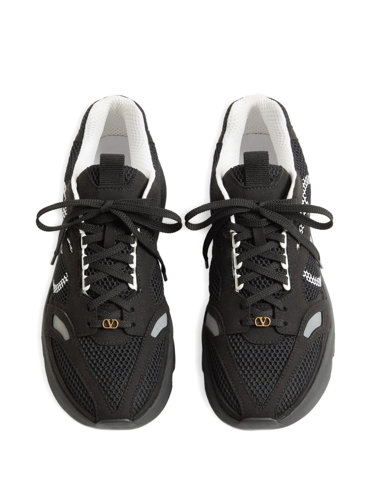 Black Demivee Mesh Sporty Sneakers
