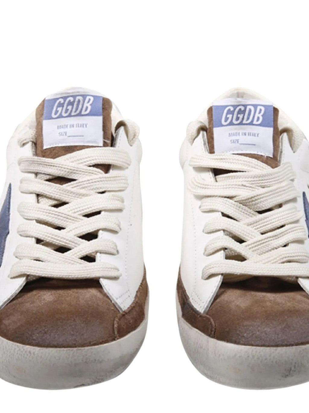 Leather Upper Sneakers with Suede Accents and Vintage Details