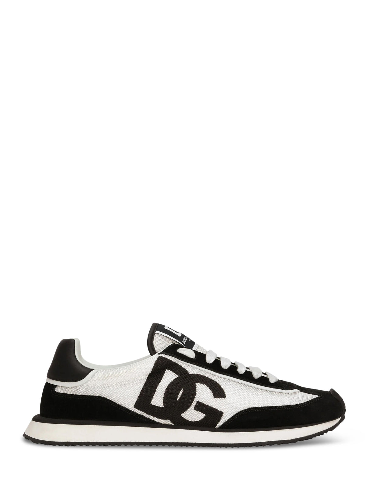 Low-Profile Sneakers With Bold Black Overlays