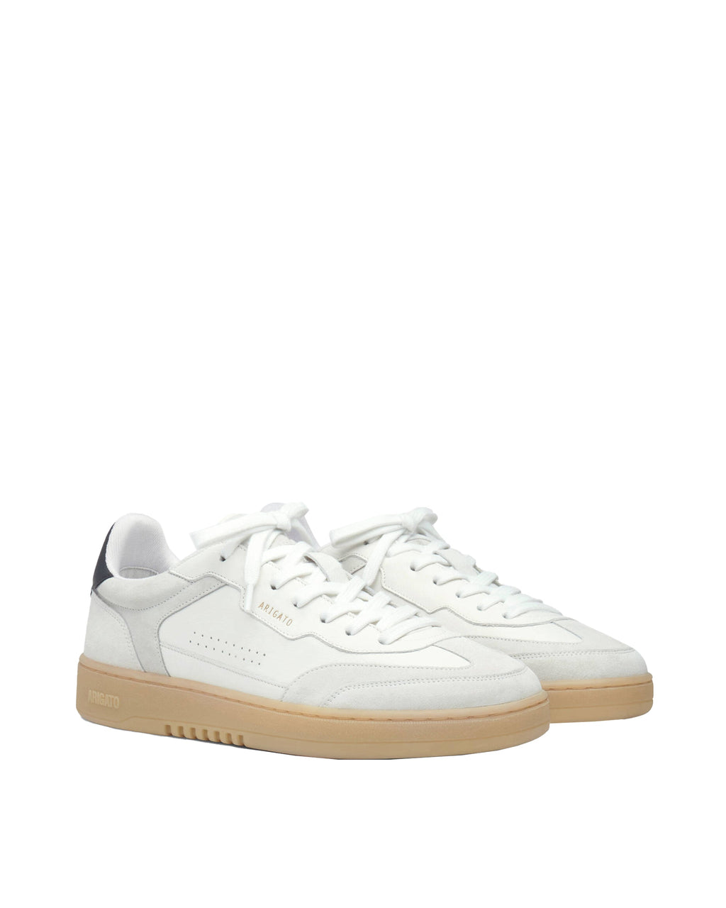 Low-Top Sneakers with Leather, Suede, and Recycled Materials