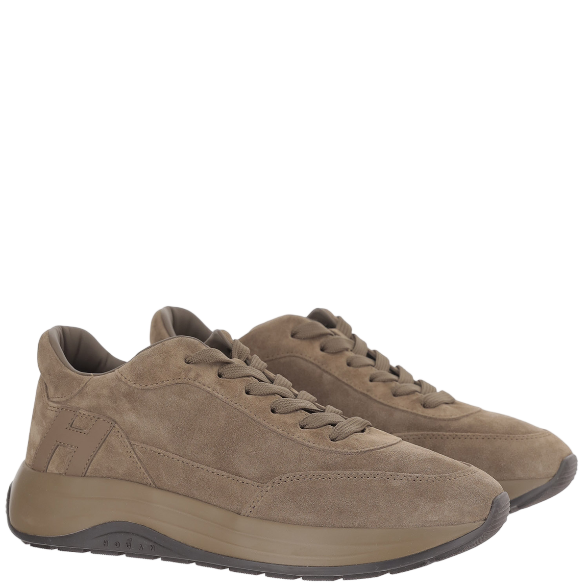 Hi-Light Suede Sneakers With Contrasting Logo Detail