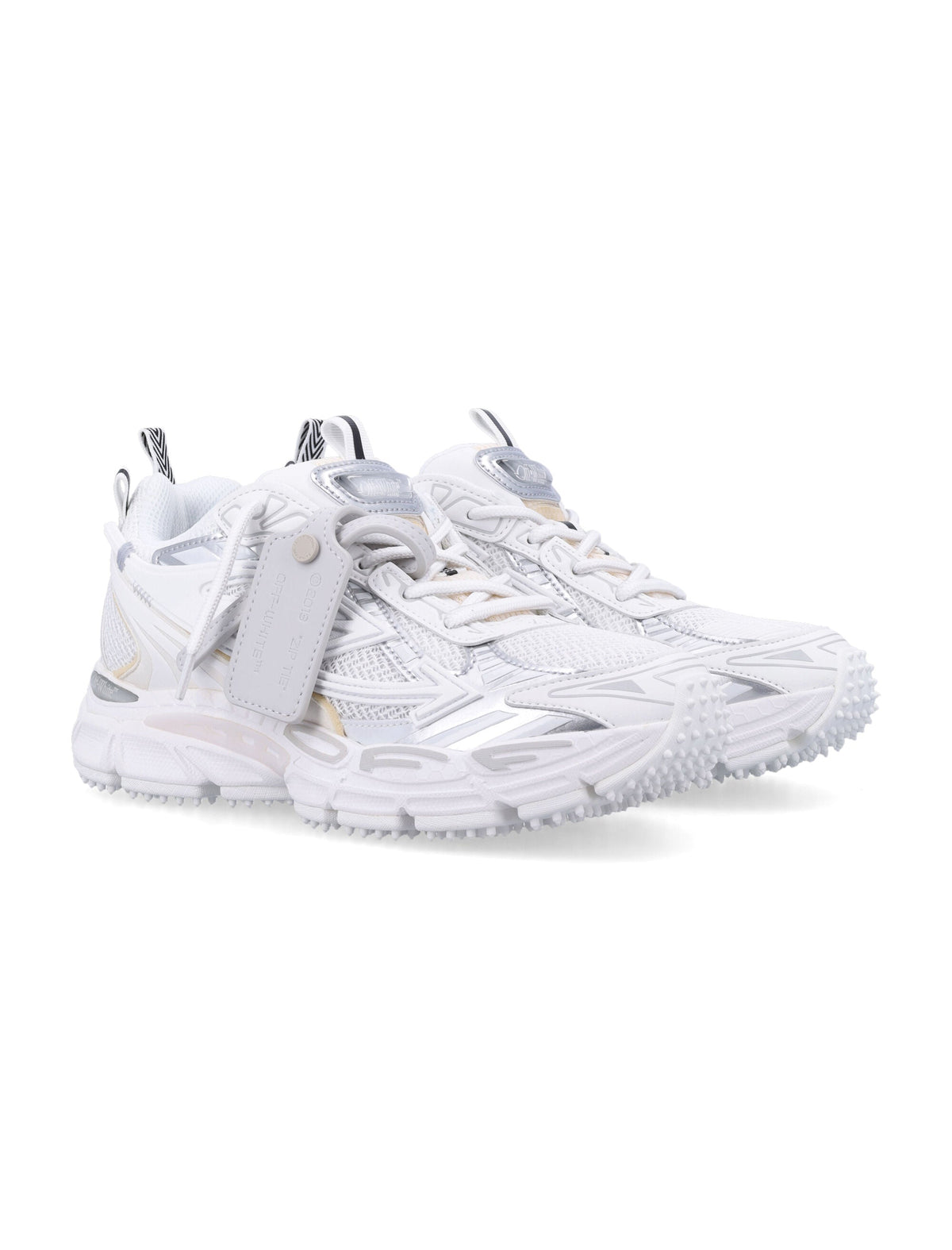 Beige Be Right Back Layered Textured Sneakers