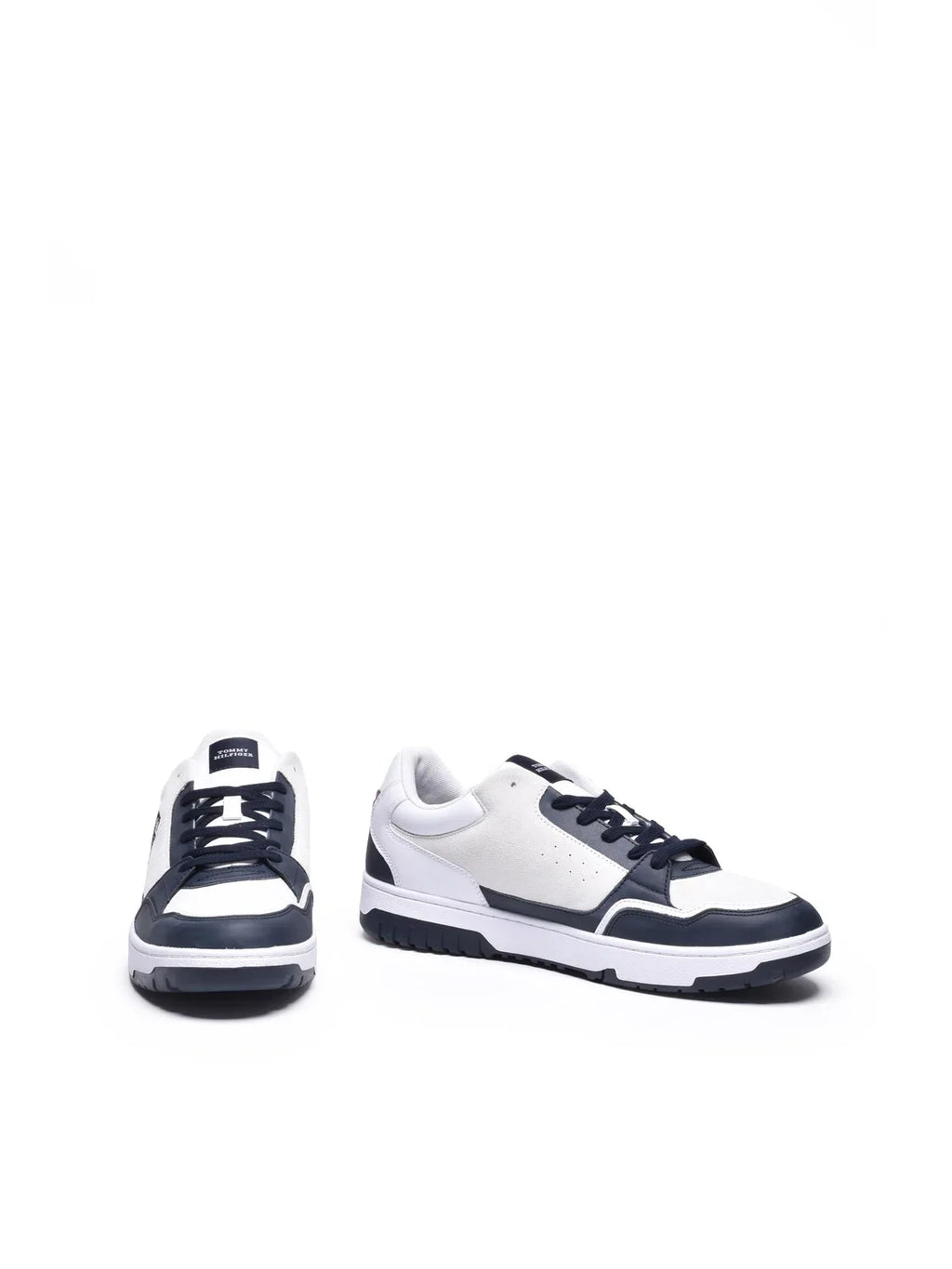 Blue Leather Suede Sneakers