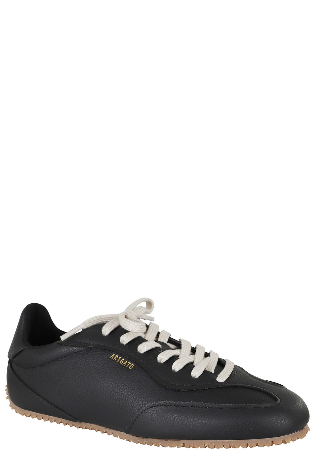 Daze Runner Black Low-Top Leather Sneakers
