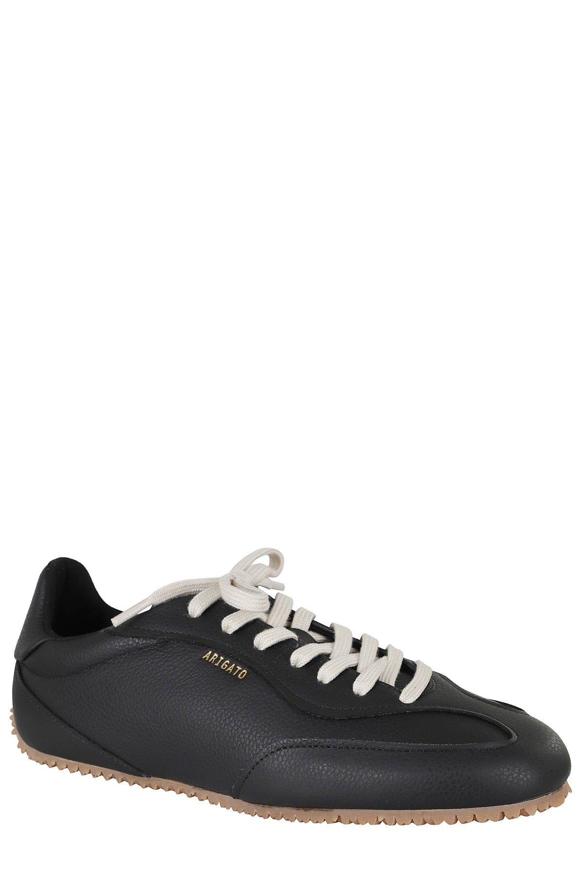 Daze Runner Black Low-Top Leather Sneakers