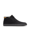black canvas mens carlo mid top sneakers