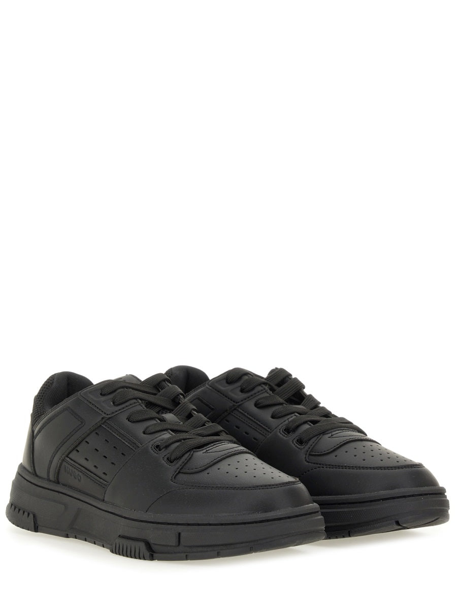 Low-Top Mesh-Detailed Polyester Sneakers