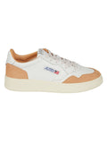 Medalist Low Suede Overlays Leather Sneakers