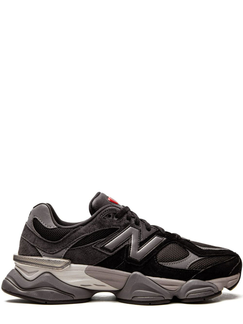 Black 9060 Suede-Blend Retro-Futuristic Sneakers